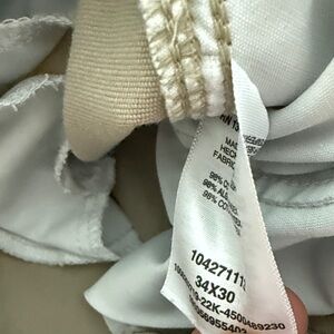 Lee Men's Pants in Cream and White